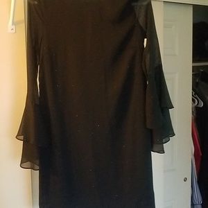 H&M sheer long sleeve mini dress